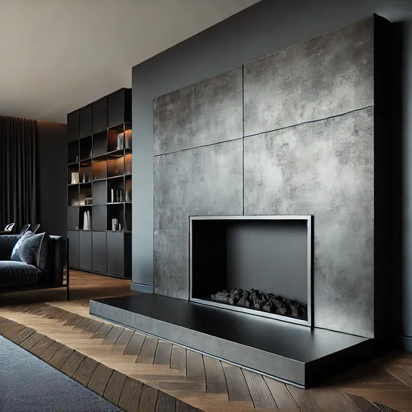 Best Modern Fireplace Surrounds 3. Metal