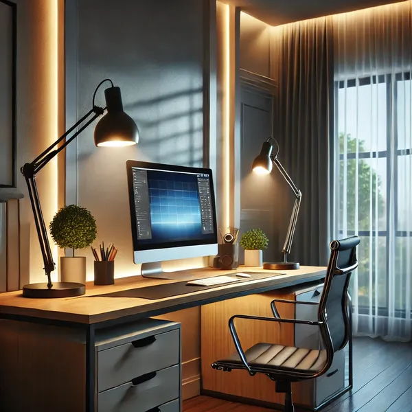 Modern Home Office Furniture 4. Lighting Illuminate Your Workspace