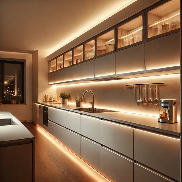 6. functional modern kitchens with under cabinet lighting