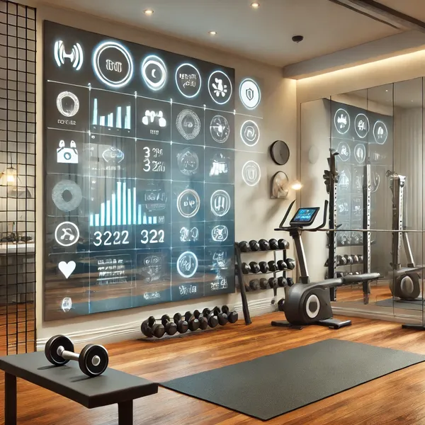 Modern Home Gym Ideas 4. Incorporate Smart Technology