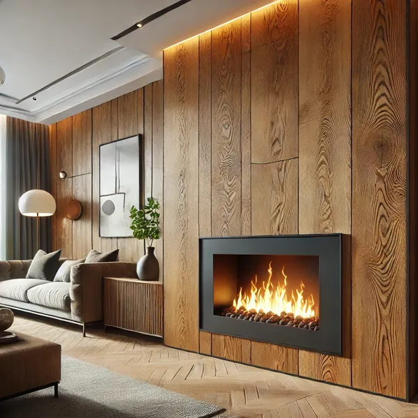 Best Modern Fireplace Surrounds Wood (Real or Faux)