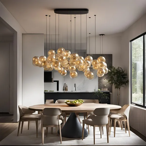 statement contemporary lighting for dining room 05